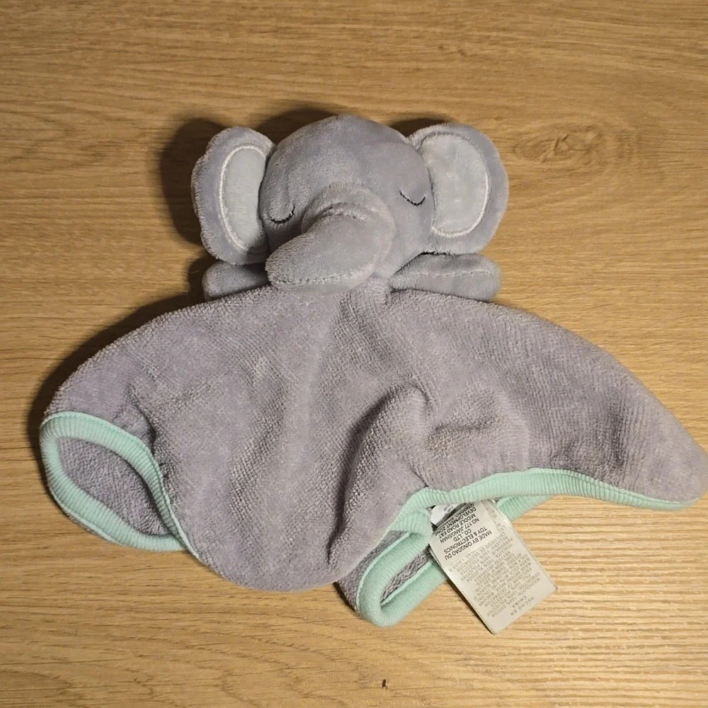 Cloud Island Elephant Lovey Security Blanket